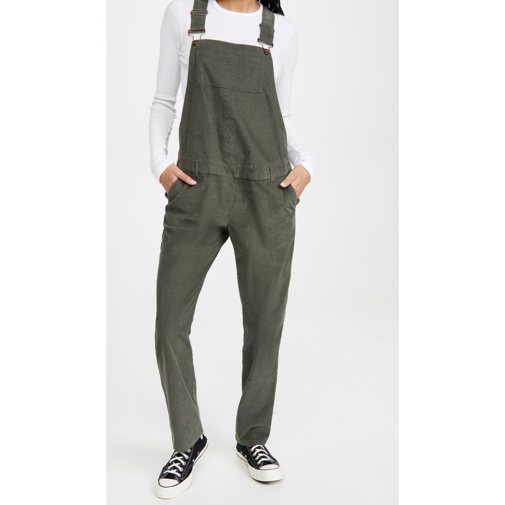 NWT HATCH The Cord Overalls. Size 2 in color Olive.